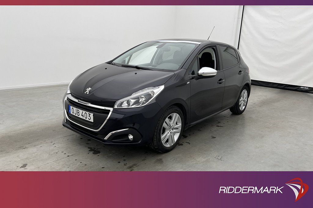 Peugeot 208 1.2 VTi 82hk Panorama Sensorer Farthållare