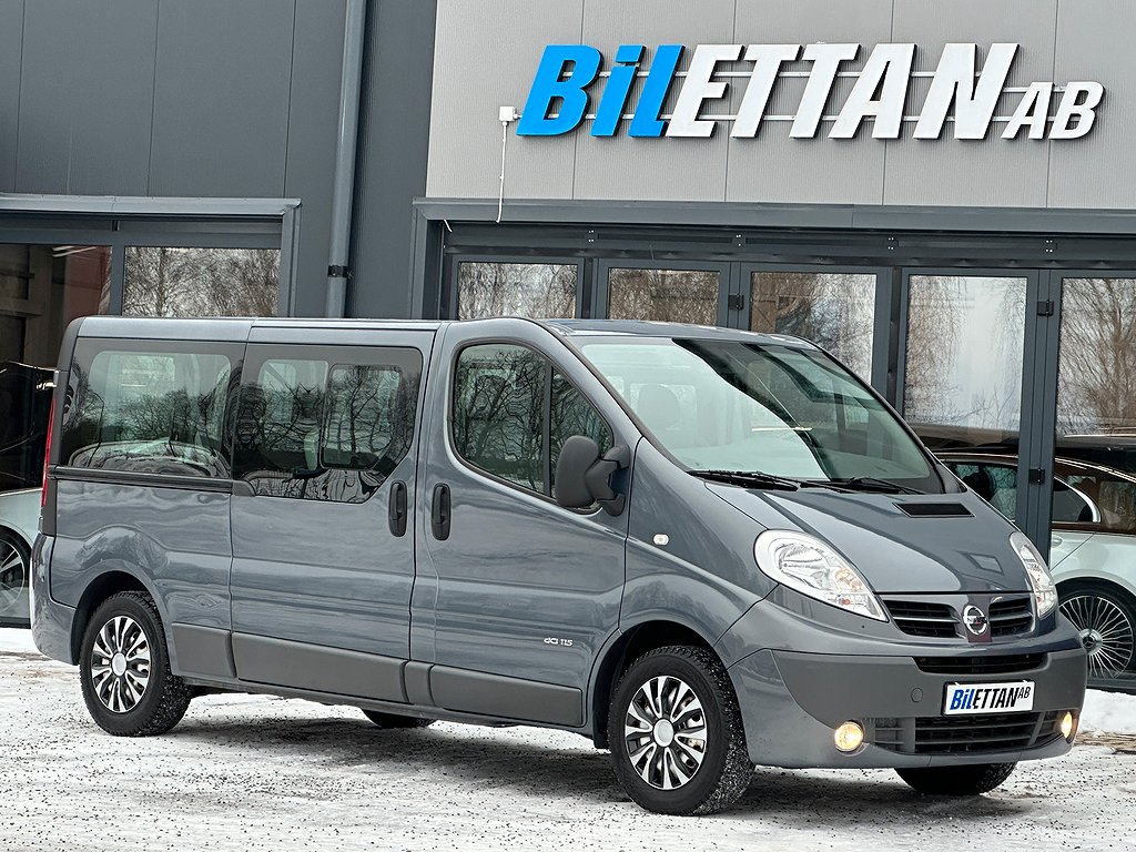 Nissan Primastar Kombi 2.0 dCi Euro 5|9-sits|Lång L2|Trafic