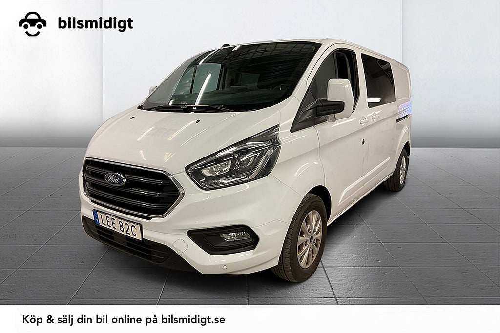 Ford Transit Custom 340 Crew 2.0 Aut 5sits Drag Kamera MOMS 170hk