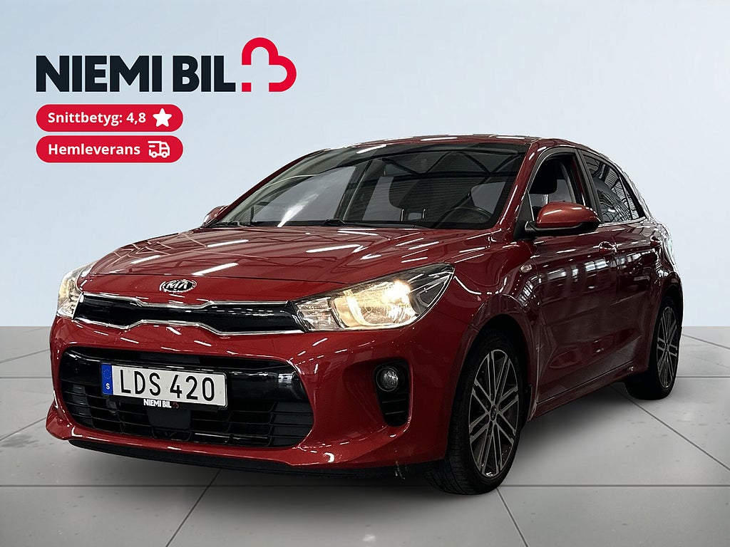 Kia Rio 1.2 CVVT GLS S&V-hjul/Kamera/Carplay/Navi/Rattvärme