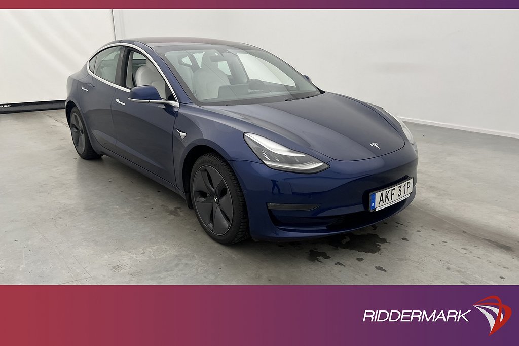 Tesla Model 3 Long Range AWD Autopilot Ljus Interiör Sv Såld