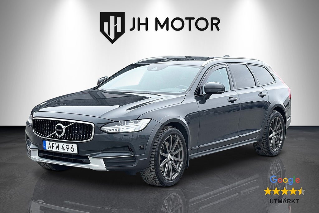 Volvo V90 Cross Country D4 AWD Momentum Plus 190hk Skinn/Svart innertak/DVÄRM