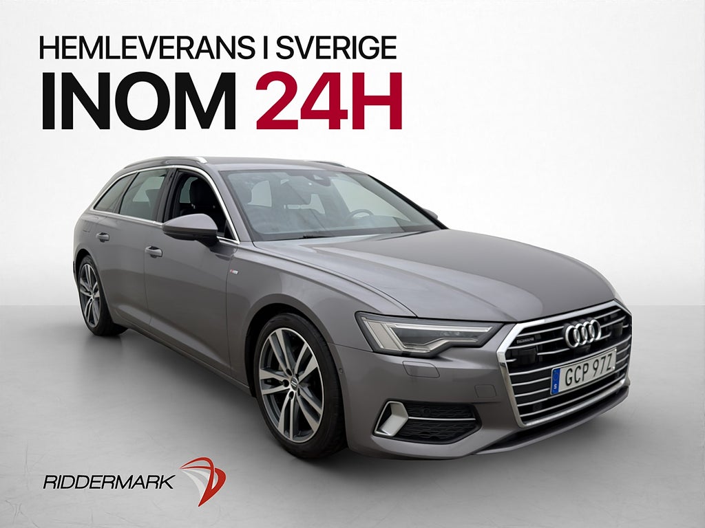 Audi A6 40 TDI Q S-Line Cockpit Värmare 360°Kamera Navi Drag