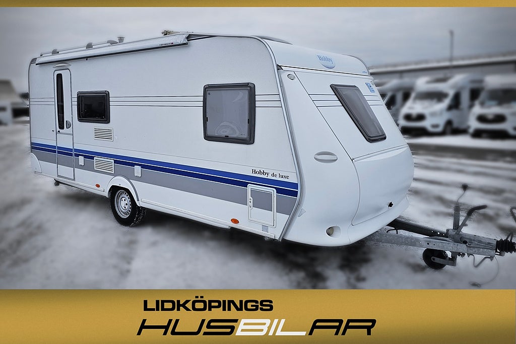 Hobby 500 KMFE DeLuxe  Våningssängar / AC  / Förtält