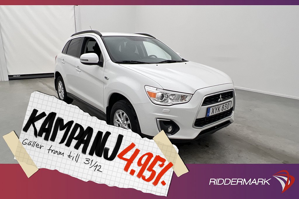 Mitsubishi ASX 1.6 117hk Comfort M&K-Värm 4,95% Ränta