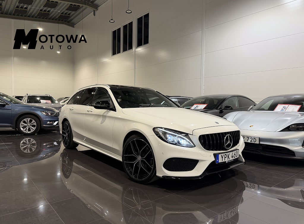 Mercedes-Benz C 220 T d 4MATIC 9G-Tronic AMG Line Drag Värmare Euro 6