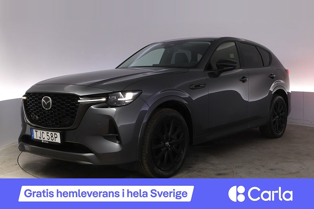 Mazda CX-60 PHEV Homura Läder Pano 360 Bose HUD Elstol