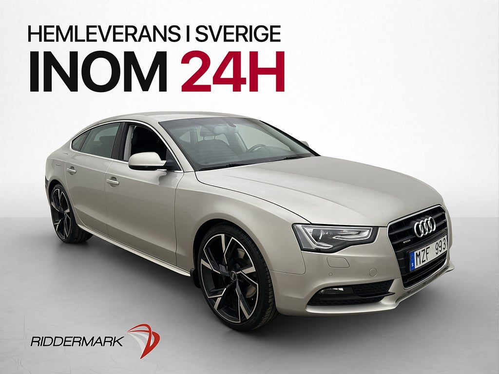 Audi A5 Sportback TFSI 211hk Quattro Sensorer Två-Brukare