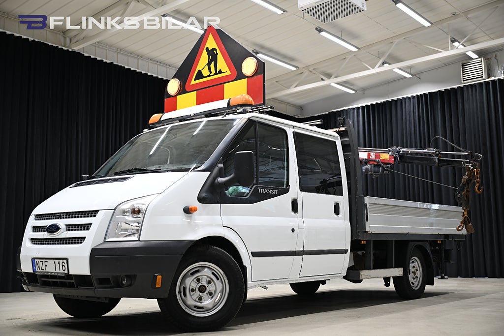 Ford transit 2.2 TDCi 125HK AWD Flak|Kranbil|Maxilift|Lyfter-1760kg