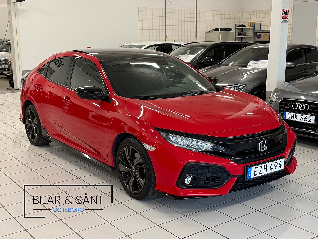 Honda Civic 5-dörrar 1.5 i-VTEC Turbo 182hk Panorama Kamera Navi