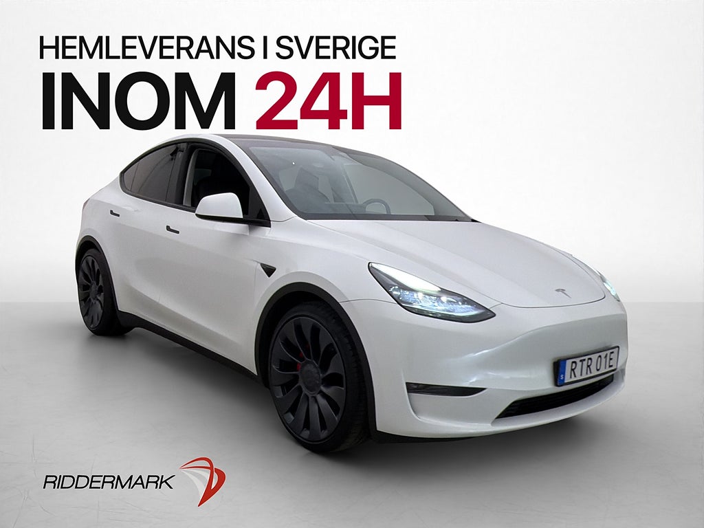 Tesla Model Y Performance 534hk MOMS Drag Värmepump Rattvärm
