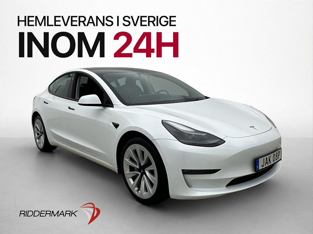 Tesla Model 3 Long Range AWD Autopilot Värmepump Dragkrok