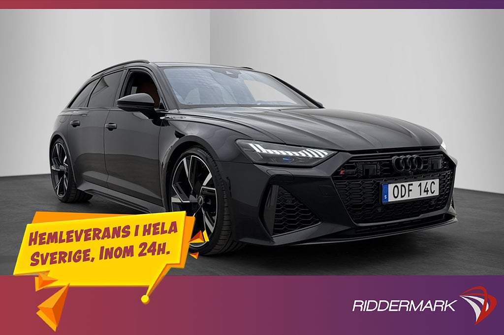 Audi RS6 600hk Kolfiber FERRITA Alpin Pano B&O Luftfjädring