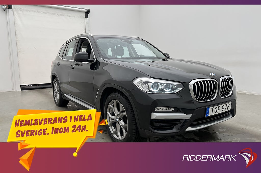 BMW X3 20 d xDrive 190hk Kamera Drag Gesture Rattvärme