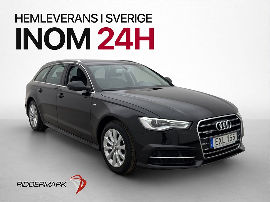 Audi A6 TDI Quattro 190hk S-Line Skinn D-Värmare Dragkrok