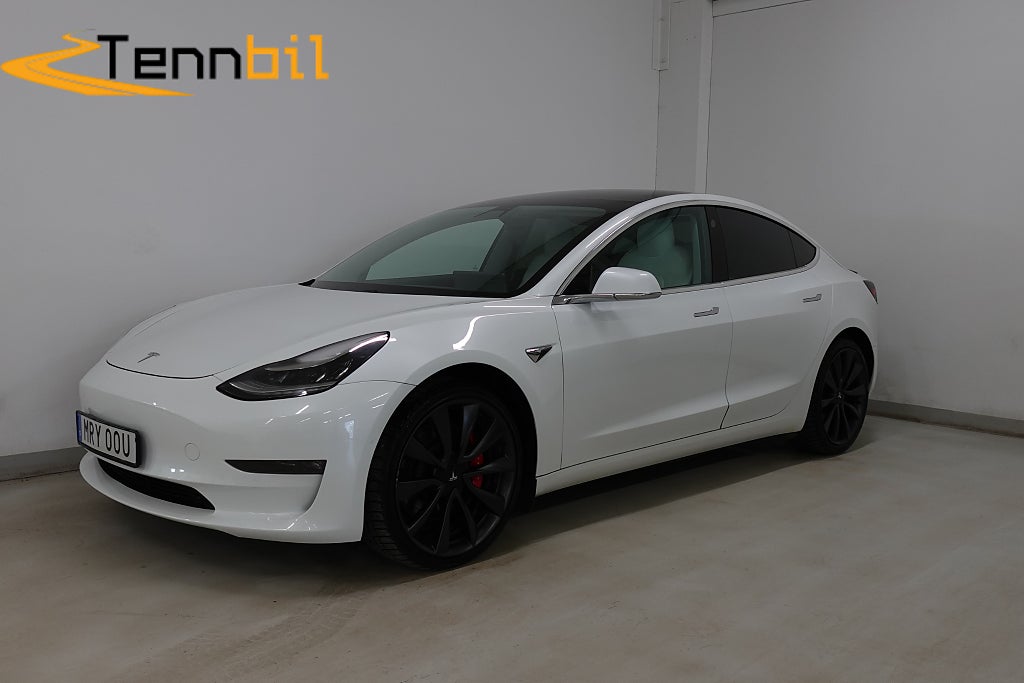 Tesla Model 3 Performance Autopilot P-Värme Premium Ljud 513hk