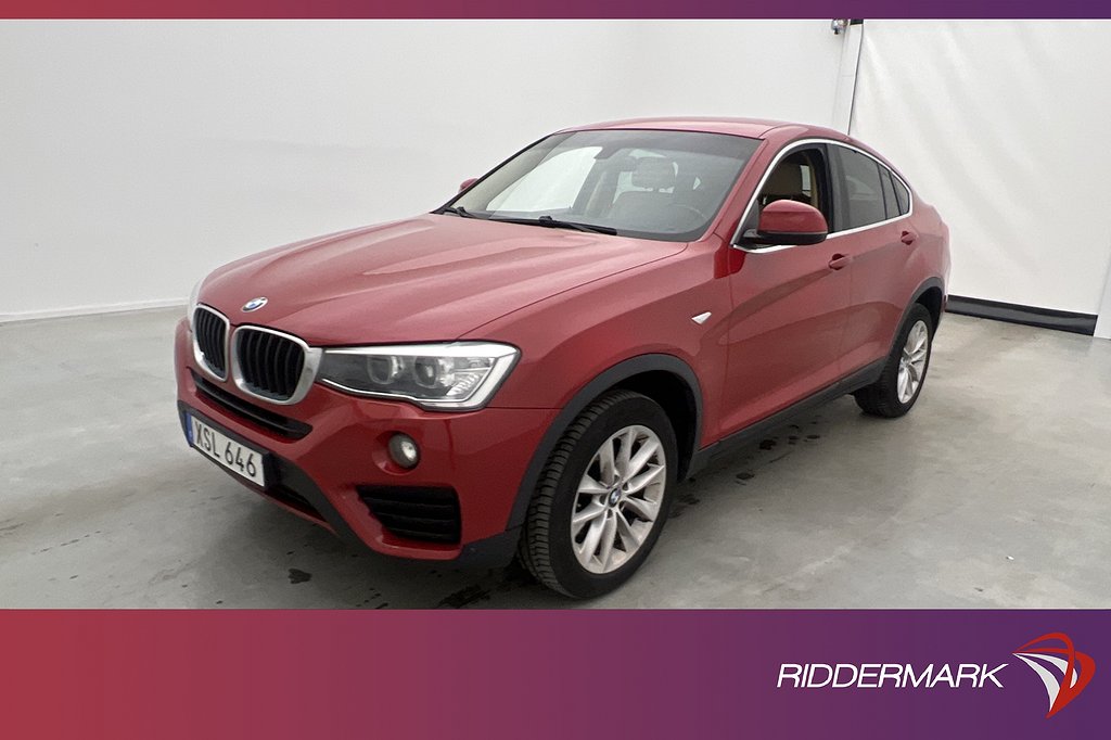 BMW X4 xDrive20d 190hk M-Ratt Skinn Sensorer Farthållare