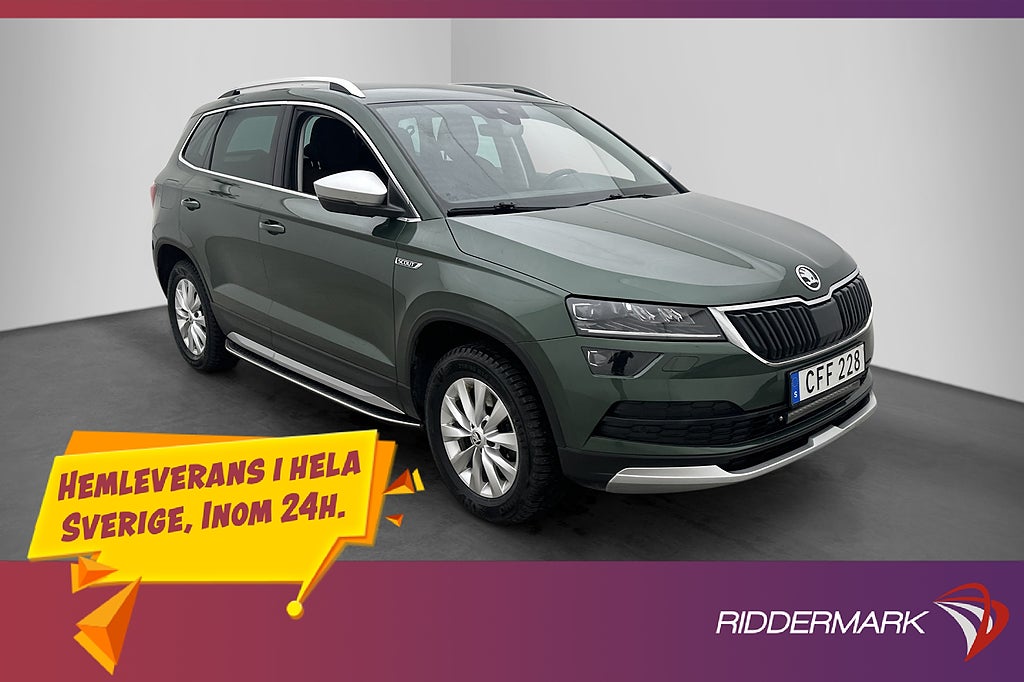Skoda Karoq 1.5 TSI 4x4 Scout Värmare Cockpit Kamera CANTON