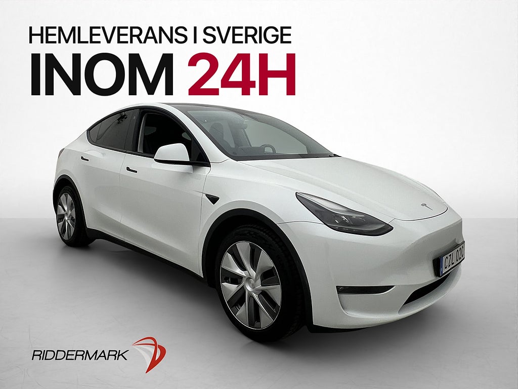 Tesla Model Y Long Range AWD Dragkrok Värmepump Svensksåld