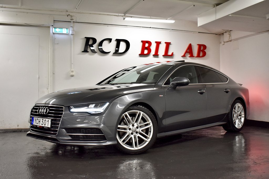 Audi A7 3.0 TDI QUATTRO S-LINE TAKLUCKA PDC DRAGKROK BT EU 6