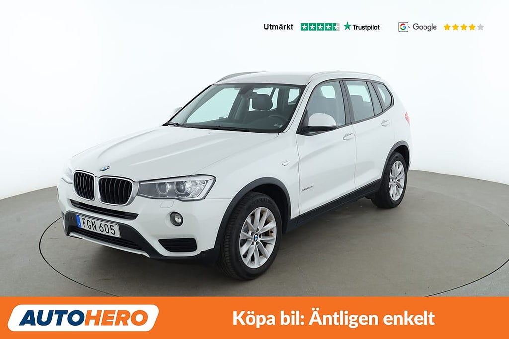 BMW X3 xDrive20d / Fjärrvärme, Drag, P-Sensor, Navi