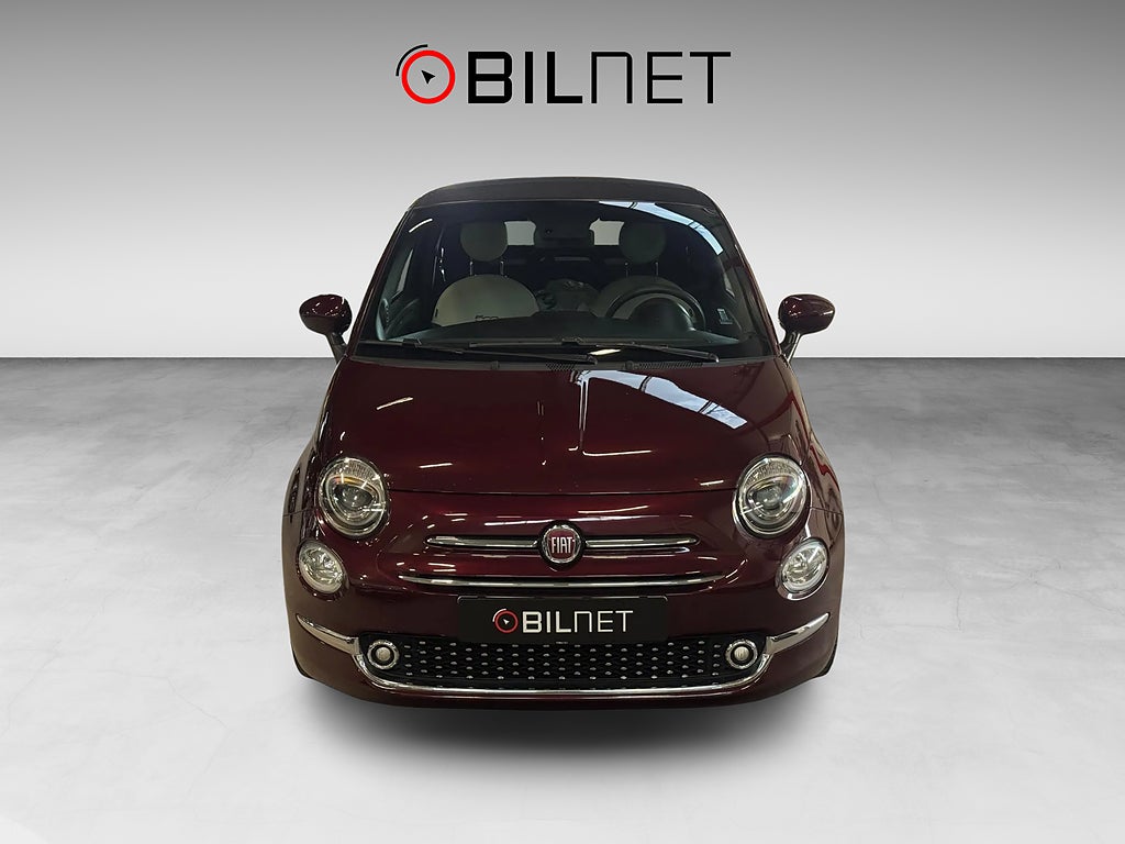 Fiat 500 Hybrid Lounge Star Edition Bordeaux Metallic Cabriolet