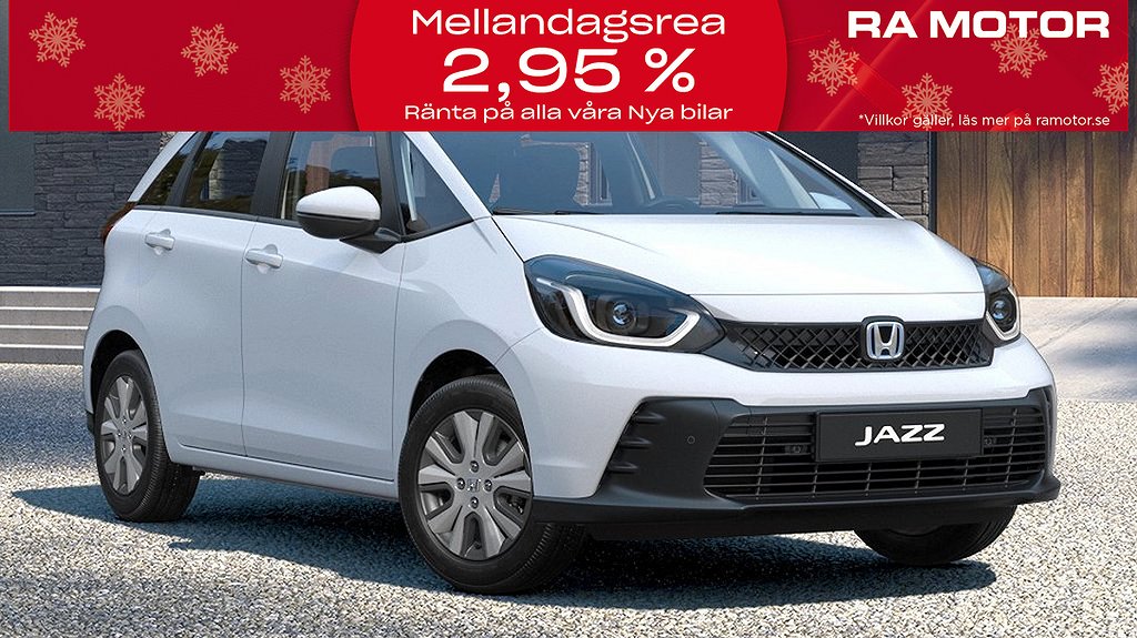 Honda Jazz Hybrid Elegance + 5 år Trygghetspkt | Ränta 2,95% 2025