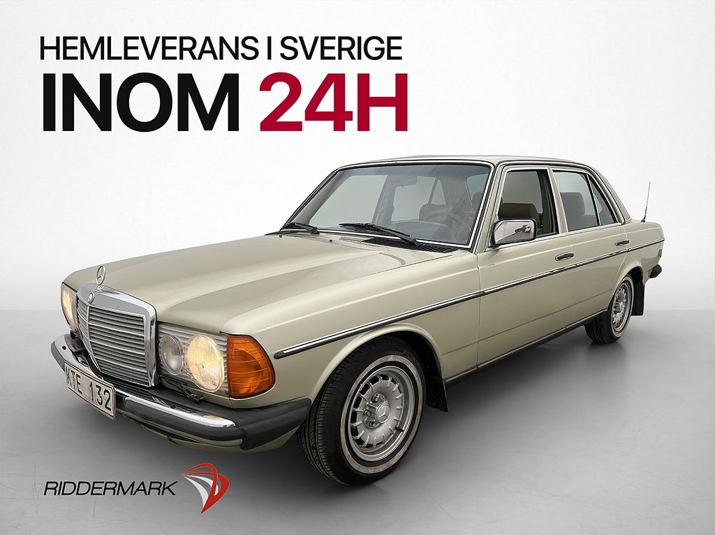 Mercedes-Benz W123 250 140hk Taklucka Drag Rostskydd Sv-Såld