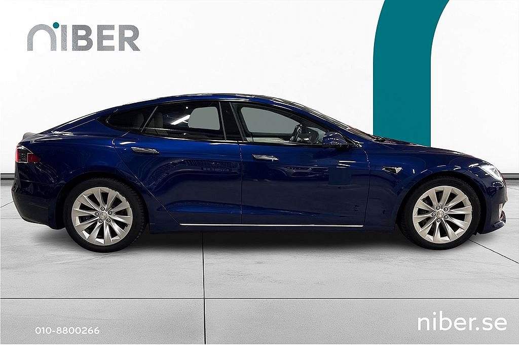 Tesla Model S 100D, Autopilot, luftfjädring, Vit läder, fr 2,95%