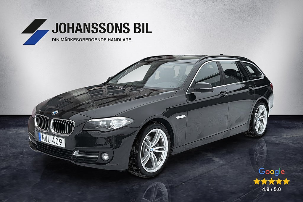 BMW 520d xDrive Touring Dragkrok Helskinn SoV-däck