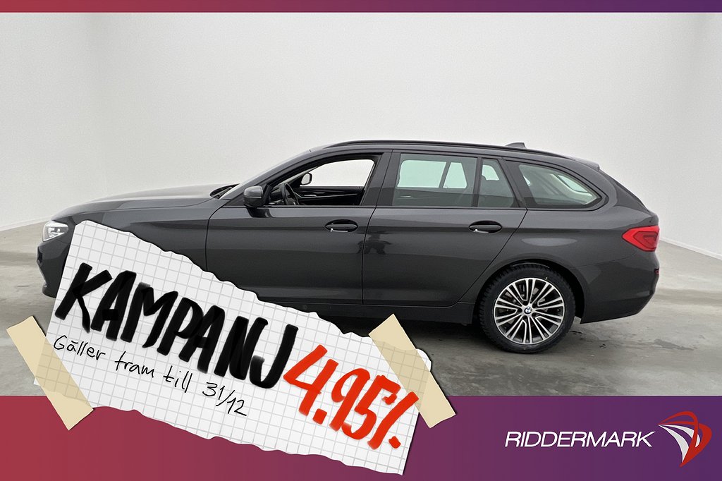 BMW 520 190hk xDrive Sport Line D-Värmare Navi 4,95% Ränta