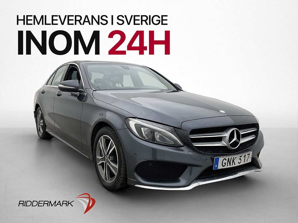 Mercedes-Benz C 250 d 204hk AMG Line Drag Sensorer Helskinn