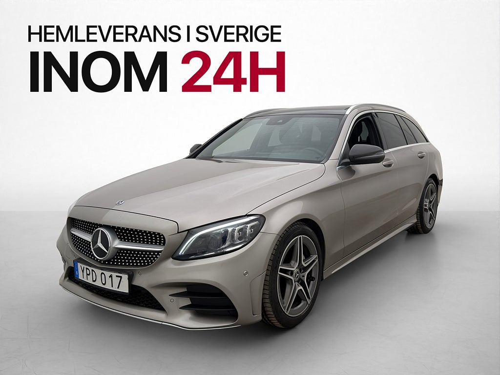 Mercedes-Benz C 200 T d 150hk AMG Pano Cockpit Dragkrok