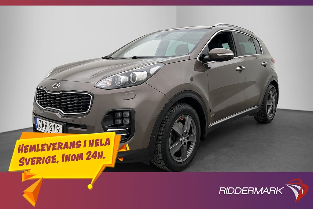 Kia Sportage AWD 185hk GT-Line JBL M&K-Värm Kamera Navi Drag