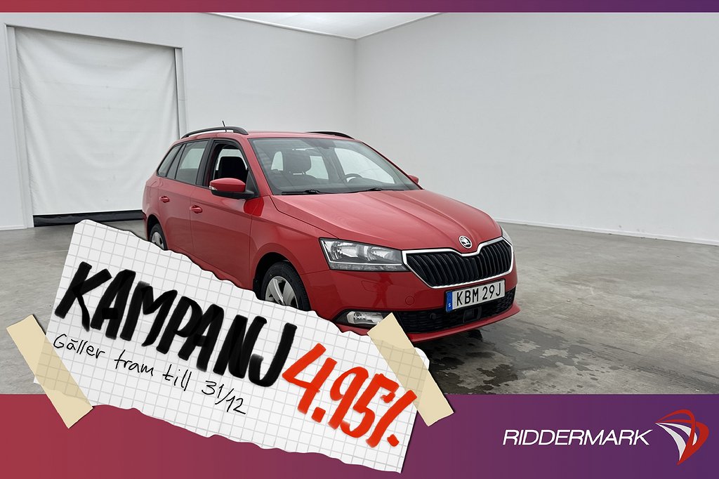 Skoda Fabia Kombi TSI 95hk Style M&K-Värm Sens 4,95% Ränta