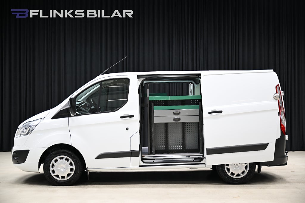 Ford Transit Custom Custom 130HK L2 Servicebil|Dubbeldörr|Inredd|NyKamrem