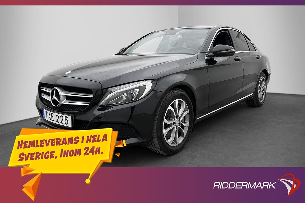 Mercedes-Benz C 350 e Avantgarde Värmare Dragkrok Halvskinn