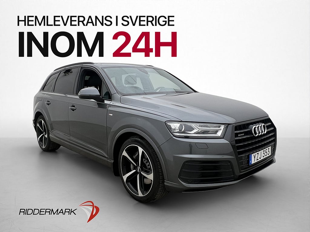 Audi Q7 3.0 Q 272hk S Line Luft Cockpit 7 Sits Värm Kamera