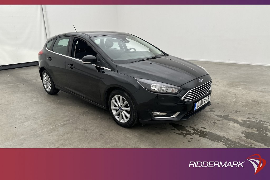 Ford Focus 1.0 125hk Titanium Kamera Navi Rattvärme Keyless