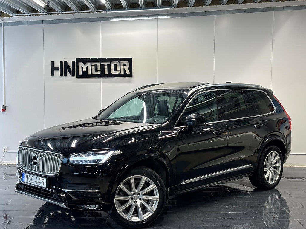 Volvo XC90 D5 AWD Inscription 7Sits |PANO|HuD|BLIS|BKam|DRAG|4Zon|