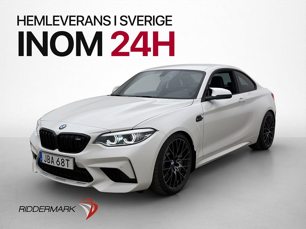 BMW M2 Competition 410hk H/K Sportstolar Svensksåld
