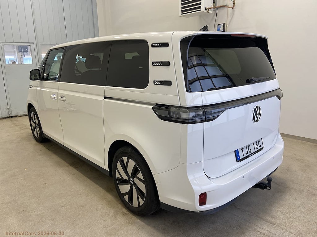 Volkswagen ID. Buzz 7-sits LWB 91 kWh Pro 286hk Dragkrok, kamera