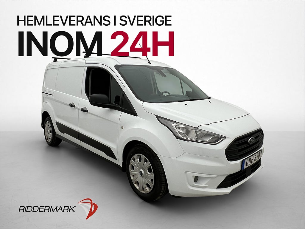Ford Transit Connect LWB Värmare Drag B-Kamera CARPLAY Moms