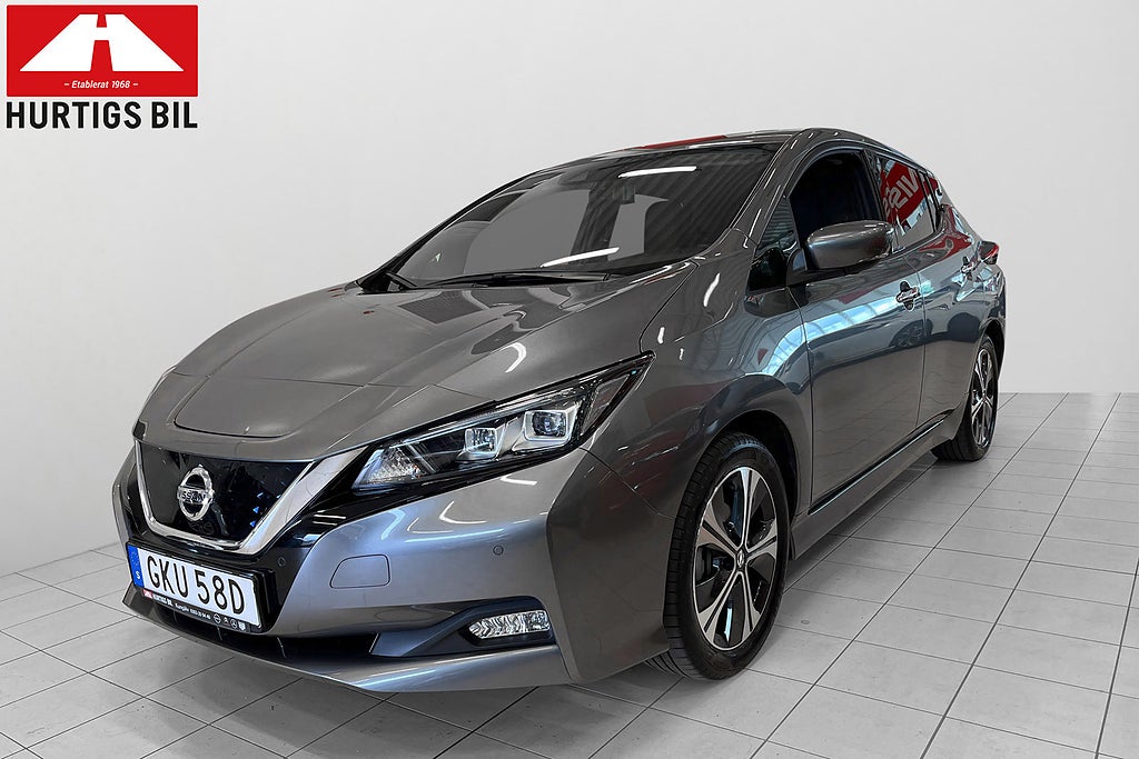 Nissan Leaf Tekna 40 kWh 150hk - värmepump-APP styrning 