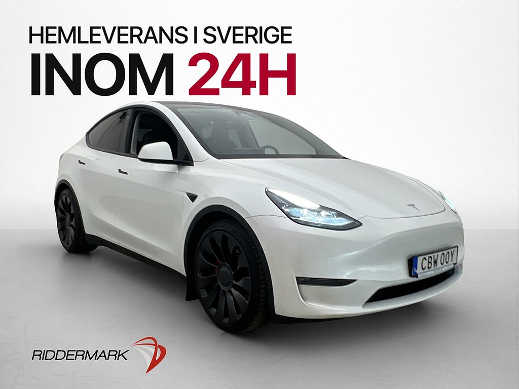 Tesla Model Y Performance 534hk MOMS Värmepump AP Rattvärme