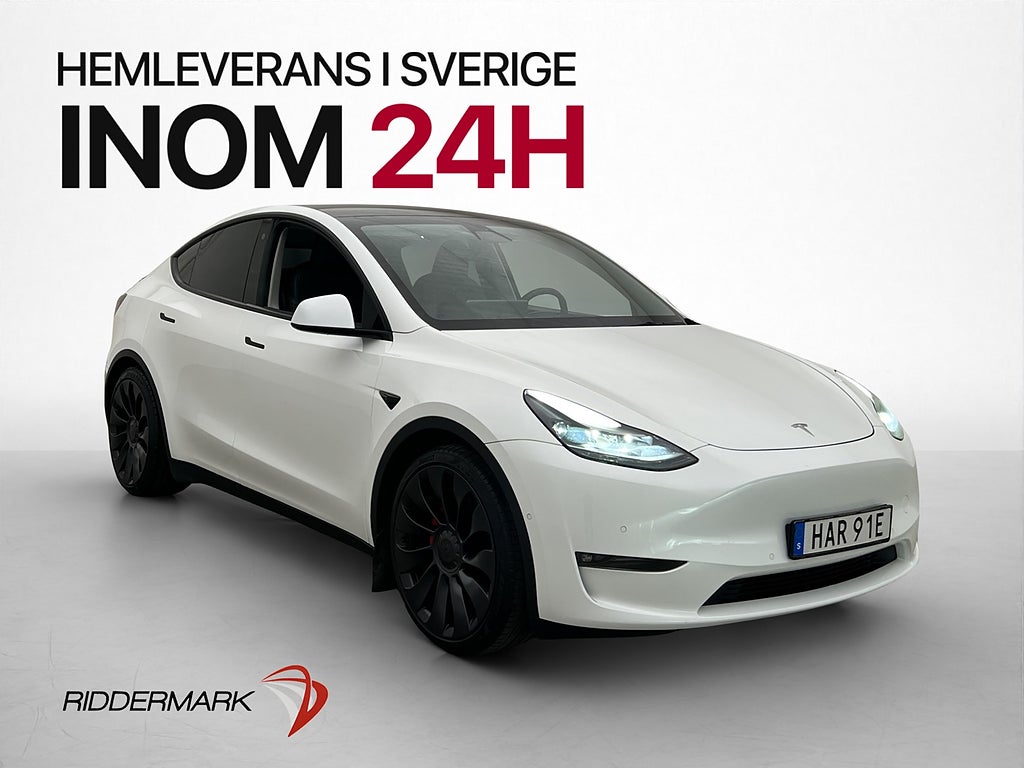 Tesla Model Y Performance AWD Pano Kamera Värmepump AP MOMS
