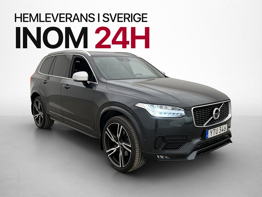 Volvo XC90 T6 AWD R-Design 7-Sits B&W HUD Pano Luftfjädring