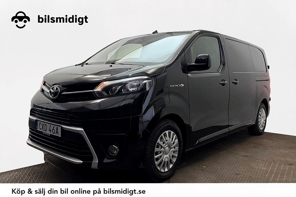 Toyota ProAce 75 kWh L2 Komfort+ Drag 2xSidodörr Navi Kamera 3-sits 136hk