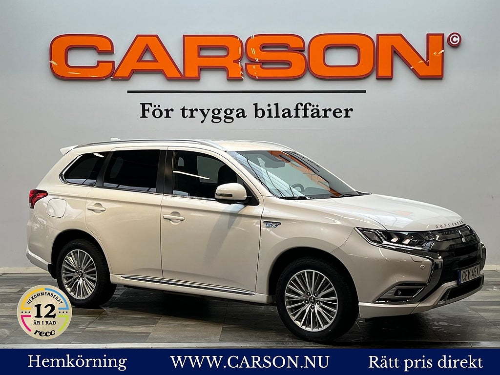 Mitsubishi Outlander PHEV CVT Business X 360°Kamera Rattvärme Läderklädsel