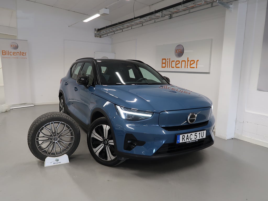 Volvo XC40 Recharge Twin Plus V-Däck ingår Drag-Kamera-Elstol-BLIS
